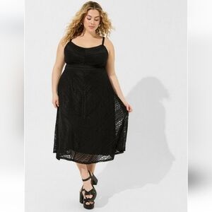 Midi Lace Skater Dress